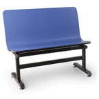 Thumbnail image #2 for JustChair Manufacturing Contour CONT-BS-44 44-Inch Bench Unit, Laminated Seat, Welded Steel Frame, Black
