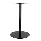 Thumbnail image #1 for G & A Commercial Seating GR Series GRBL18 Dining-Height Steel Table Base, 18" Diameter Spread, 2" Diameter Column, Black Powder Coat