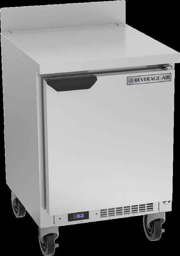 Product image #6 for Beverage-Air WTR20HC Shallow Depth Solid Door Worktop Refrigerator, 20 Inch, 1 Section