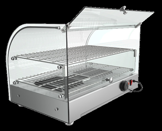Product image #6 for KoolMore 22-Inch Curved Glass Countertop Hot Food Display Warmer, 1.5 Cu. Ft., Full-Service