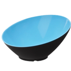 Thumbnail image #1 for G.E.T. Brasilia B-790-BL/BK . . Melamine Cascading Bowl, 1.9 qt, Blue/Black, Round, 12" Dia. x 6-1/4"H Case of 6