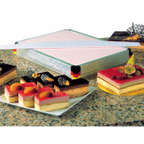 Thumbnail image #1 for Matfer Bourgeat 370100 Dishwasher Rack Stacking Frame Set with Stainless Steel Base Sheet and Aluminum Frames, 23-3/4 x 15-3/4 in