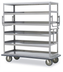 Thumbnail image #5 for Metro MQ-609L Queen Mary Cart with 6 Ledge Shelves, Stainless Steel, and 8-Inch Casters