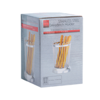 Thumbnail image #2 for TableCraft Products Regent 258 Round Stainless Steel Bread Stick Holder, 3-3/4" Diameter x 5-3/8"H Case of 12