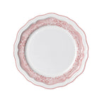 Thumbnail image #1 for Steelite International Folio, Porcelain 62564FP811 10-1/4" Round Porcelain Rim Plate, Scalloped Edge, Willow Rim Rose Case of 2 Dozen
