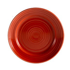 Thumbnail image #1 for CAC China Tango TG-8-R Porcelain Plate, 9 in, Round, Embossed Rim, Red Case of 2 Dozen