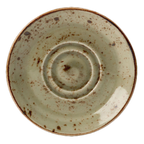 Thumbnail image #1 for Steelite International Steelite Performance, Craft Green 11310225 Double Well Saucer, 6.5-Inch Round, Green Case of 3 Dozen