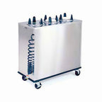 Thumbnail image #1 for Lakeside Manufacturing EASY-GLIDE 6400 Heated Mobile Dish Dispenser, Enclosed Base, 4 Self-Leveling Tubes, 5" Round Plates