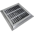 Thumbnail image #1 for IMC/Teddy FDSS-1010-SG Stainless Steel Floor Drain Sump Sink, 10" x 10" x 4", with Drain and Subway Grating