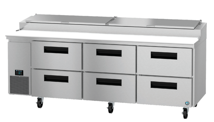 Product image #5 for Hoshizaki Steelheart 93-Inch Pizza Prep Table with 6 Drawers