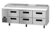 Thumbnail image #5 for Hoshizaki Steelheart 93-Inch Pizza Prep Table with 6 Drawers