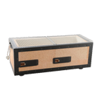 Thumbnail image #1 for Korin Inc Konro KON-109-54 Japanese Charcoal Grill, Rectangular Clay Tabletop/Portable, with Cooking Net