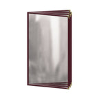 Thumbnail image #1 for Risch Deluxe TEDD 8.5X14-LEATHERETTE Sewn Leatherette Menu Cover, 8-1/2 x 14, 4-Page 8-View Booklet Case of 24