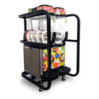 Thumbnail image #1 for Gold Medal Products 6055B Twin Bowl Machine Carrying Tote with Rear Casters, Powder-Coated Steel
