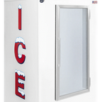 Thumbnail image #1 for Leer 3520401 Indoor Upright Ice Merchandiser, Glass Door, 40 cu. ft., Self-Contained Bottom-Mounted Refrigeration, 50.5"W x 36.19"D x 76.5"H