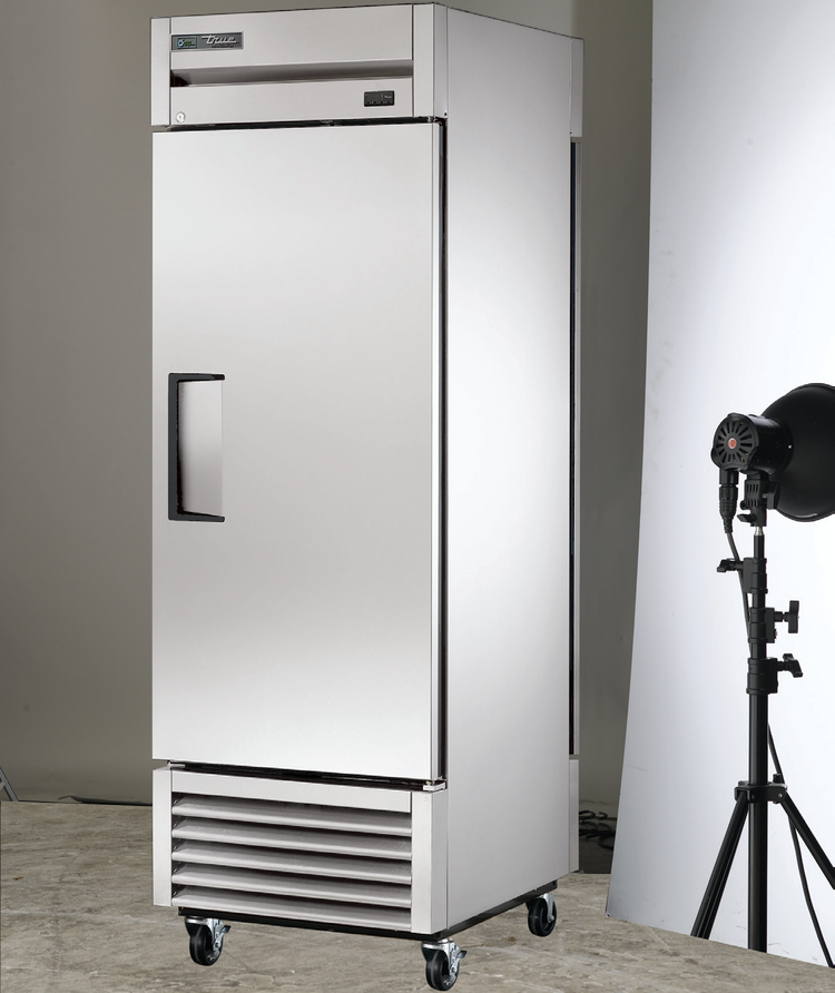 Product image #2 for True Pass-Thru One-Section Solid Swing Door Reach-In Refrigerator, 27-Inch Wide, Bottom-Mount, Stainless Steel
