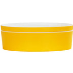 Thumbnail image #1 for Cal-Mil 24128-7-42 Round Melamine Bento Box, 7" Diameter x 3"H, Yellow, Dishwasher Safe Case of 3