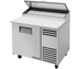 Thumbnail image #6 for True TPP-AT-44-HC 44-3/4-Inch Pizza Prep Table with 1 Door, 6-Pan Top, and 19-1/2-Inch Cutting Board