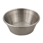 Thumbnail image #1 for Alegacy Foodservice Products 6500 Round Stainless Steel Sauce Cup, 2-1/2 oz Case of 12