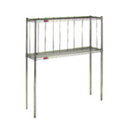 Thumbnail image #1 for Eagle Group BRC4 Ceiling-Mounted Chrome-Plated Boat Rack, 2 Shelves, 48"W x 14"D x 45"H, 4 Posts