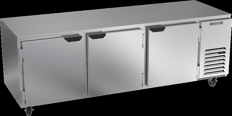 Product image #6 for Beverage-Air UCR93AHC Three-Section Undercounter Side-Mount Refrigerator, 93-Inch Wide