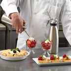 Thumbnail image #2 for Chef Master 90078 Whipped Cream Dispenser, 1 Pint, Stainless Steel, Dishwasher Safe Case of 6