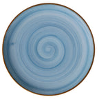 Thumbnail image #1 for G.E.T. Corona, Artisan Blue PA1604712324 9" Blue Porcelain Plate, Coupe Rim, Rolled Edge Case of 2 Dozen