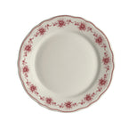 Thumbnail image #1 for Steelite International HL Ivory HL54163881 Round China Plate, 6-1/4", Carolyn Giselle Maroon, Scalloped Edge Case of 3 Dozen