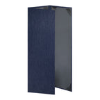 Thumbnail image #1 for Risch STERLING-3V 4.25X14 Fold-Out Vinyl Menu Cover, 3-View, Shimmer Metallic Hardback, 4-1/4" x 14" Case of 25