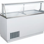 Thumbnail image #1 for USR Brands Coldline DIP-66 Ice Cream Dipping Cabinet, 68"W, 12-Tub Holder, 8-Tub Storage, Bottom-Mounted Refrigeration