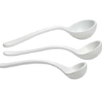 Thumbnail image #1 for G.E.T. Bugambilia SD021MW Cast Aluminum Ladle with Resin Coating, 0.85 oz, 9.45 in, Marble White