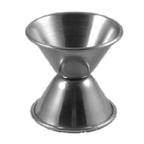 Thumbnail image #1 for International Tableware Holloware IBS-II-A75 Round Stainless Steel Jigger, 1/2 oz & 3/4 oz 1 Dozen