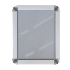 Thumbnail image #1 for AARCO Products DSN1185 Wall-Mounted Aluminum Snap Frame, 8.5"W x 11"H, Satin Silver, Vertical/Horizontal