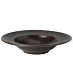 Thumbnail image #2 for Mikasa Hospitality Sepia 5308764 Coupe Pasta Bowl, 16 oz., Brown Stoneware, 10.6 in. Case of 16