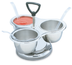 Thumbnail image #2 for Vollrath Three-Way Revolving Stainless Steel Condiment Server with 3 x 10 oz Bowls