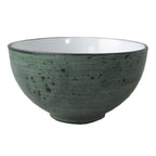 Thumbnail image #1 for Tableware Solutions USA Rustics by Continental 20RUS131-05 Round China Rice Bowl, 16 oz, 5 in, Dark Green Case of 24