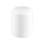 Thumbnail image #1 for Vertex China Crystal Bay CB-PS Porcelain Pepper Shaker, 2-1/4"H, Round, Embossed, Polished Foot, Bright White Case of 4 Dozen