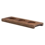 Thumbnail image #2 for Steelite International Creations Wood 6525T184 Wood Beer/Wine Underliner, 11 x 3.75 in, Hand Wash Only 1 Dozen