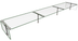Thumbnail image #2 for Hatco Flav-R-Shield ES53-108 Stationary Double-Sided Self-Service Sneeze Guard, 3-Bay, 108 Inch W x 20 Inch D, Adjustable to 54 Inch H