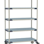Thumbnail image #1 for Metro MetroMax i MX-1854G-80-M5 Mobile Polymer Shelving Unit, 5-Tier, 18"D x 54"W x 80"H