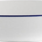 Thumbnail image #2 for International Tableware Torino™ Bistro TB-108-CB 8" Round Porcelain Pasta Bowl, 22 oz, European White with Blue 1 Dozen