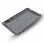 Thumbnail image #1 for Korin Inc PLY-200121 Rectangular China Plate, Black, 9-1/2" x 5-1/2" x 1"