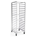 Thumbnail image #1 for Lockwood Manufacturing LW70-15E Aluminum Sheet Pan Rack, 15-Pan, Open Sides, End Loading, for 18 x 26 in Pans