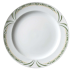 Thumbnail image #1 for Vertex China Palm PA-21-KL 12" Round Porcelain Plate with Medium Rim, Embossed 1 Dozen