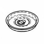 Thumbnail image #1 for G.E.T. Frilich 3131311 Replacement Lid for Milk Dispenser, Stainless Steel