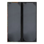 Thumbnail image #2 for Risch Patina PATINA-2V 4.25X14 Copper Hardback Double-Fold Menu Cover, 2-View, 4-1/4" x 14" Case of 25