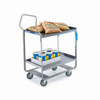 Thumbnail image #1 for Lakeside Manufacturing Handler 4510 Stainless Steel 2-Tier Open Utility Cart, 700 lb Capacity, 15.5 x 24 in Shelves