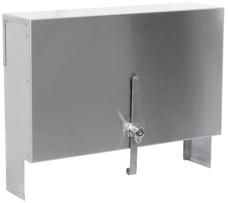 Product image #5 for CHOICE 18-Inch Single Speed Rail Locking Cover, Stainless Steel