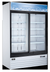 Thumbnail image #5 for Two-Section Reach-In Glass Door Merchandiser Refrigerator, 45 Cu. Ft., Bottom-Mount Self-Contained, White