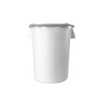 Thumbnail image #1 for Concasse MCACCALMR20 21-Gallon Round Plastic Ingredient Bin with Hinged Lid Case of 6
